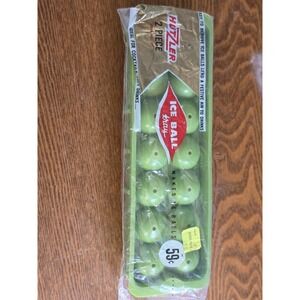 Vintage Hutzler Ice Ball Tray No.15 Avocado Makes 14 Ice Balls 9.5" USA‎ NOS